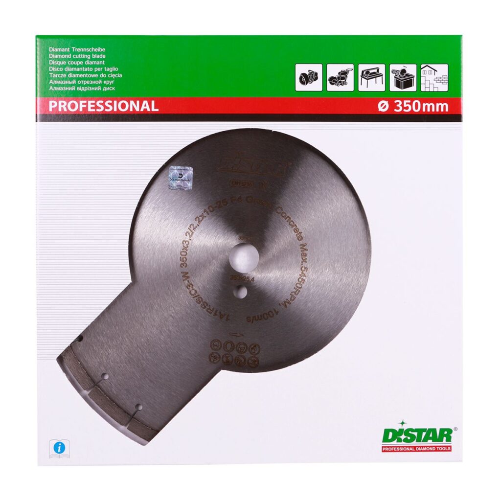 TARCZA DIAMENTOWA 1A1RSS  350 mm. (ZIELONY BETON) - 3