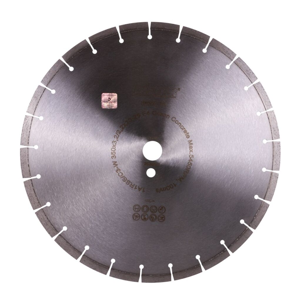 TARCZA DIAMENTOWA 1A1RSS  350 mm. (ZIELONY BETON) - 1