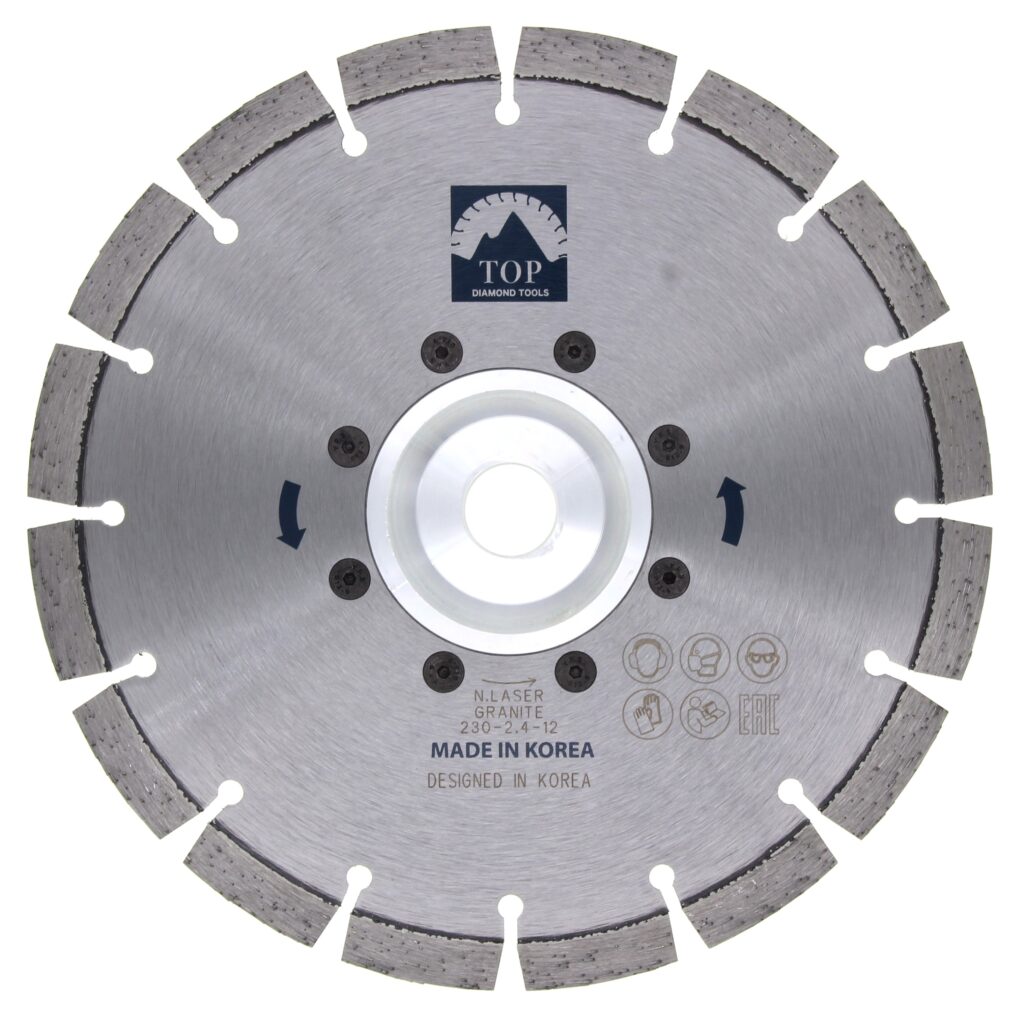 TARCZA DIAMENTOWA DO CIĘCIA GRANITU „N-LASER” 230mm. (Flansza 22,23 ) - 1