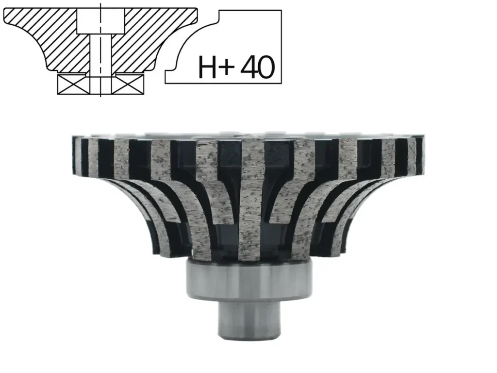 FREZ PROFILOWY DO GRANITU SEGMENTOWY TYP „H+” - 3