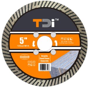 TARCZA DO CIĘCIA GRANITU  TDI „3-promienie” D-125mm. M14 F