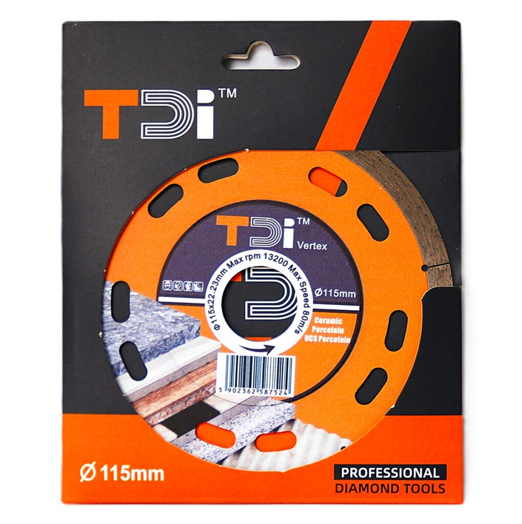 Diamentowa tarcza tnąca TDI Vertex 115mm /1,2mm - 3