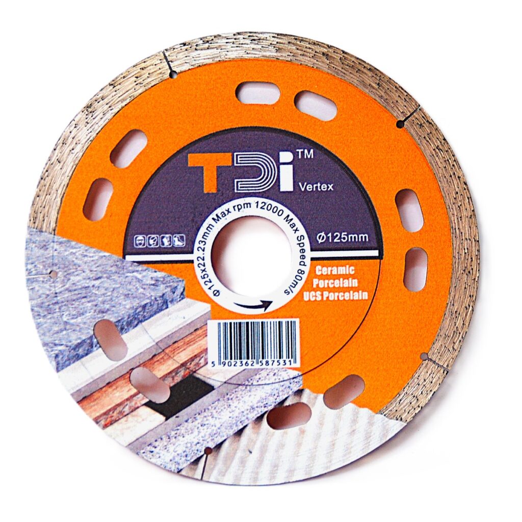 Diamentowa tarcza tnąca TDI Vertex 125mm /1,2mm - 1