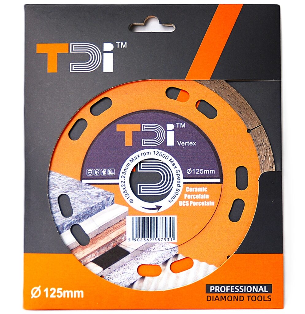 Diamentowa tarcza tnąca TDI Vertex 125mm /1,2mm - 3